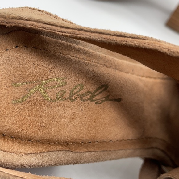 Rebels Levi Leather Mules Sz 7 Tan - Picture 5 of 9